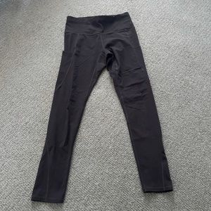 Lingswallow High Waisted Tummy Control Leggings in Dark Gray